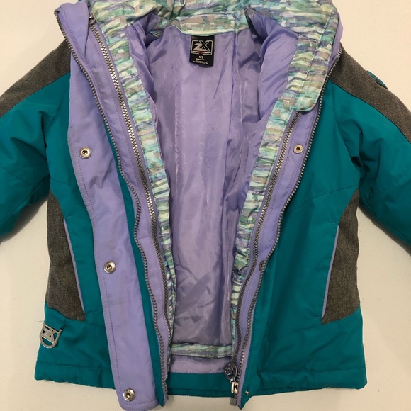 Girls Zero Xposur Winter Coat - Double Layer - Size 4/5 - Picture 2 of 5